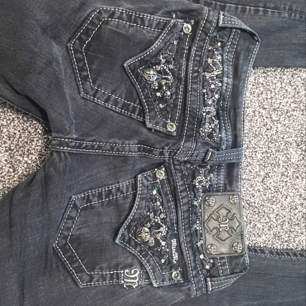 Miss me black skinny jeans size 25